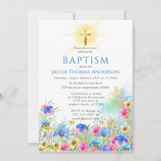 Boy Baptism Invitation