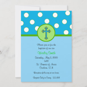 Boy Baptism Invitation