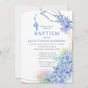Boy Baptism Invitation