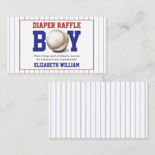 Boy Baseball Baby Shower   Cute Sports Party Enclosure Card