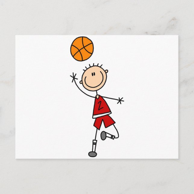 Boy Basketball Player Tshirts and Gifts Postcard (Front)