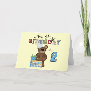 Boy Bear 2nd Birthday T-shirts and Gifts Card