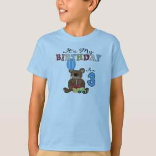 Boy Bear 3rd Birthday Tshirts and Gifts