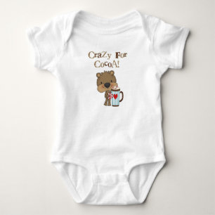 Boy Bear Crazy For Cocoa Holiday Baby Bodysuit