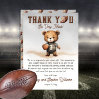 Boy Bearly Wait American Football Baby Shower