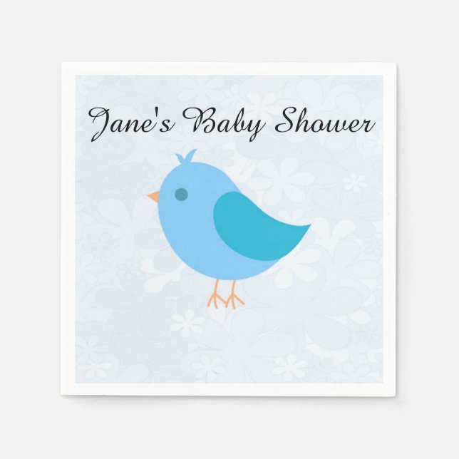 Boy Bird Napkin (Front)