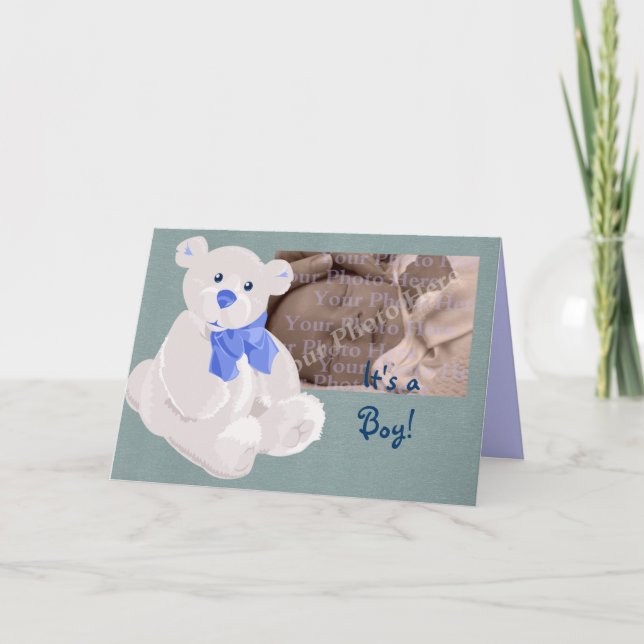 Boy Birth Announcement (Front)