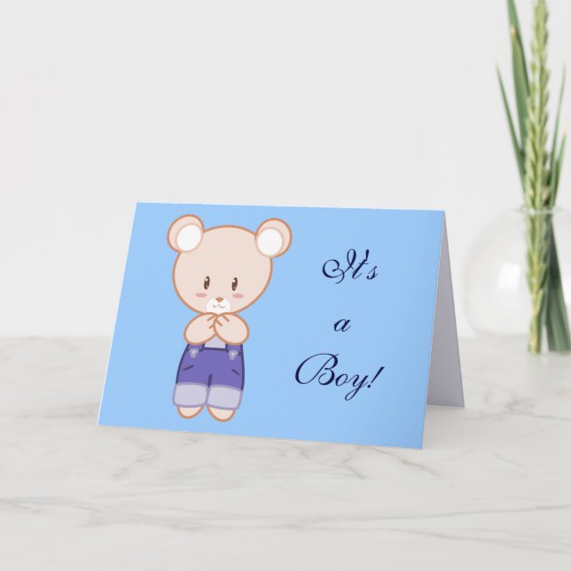 Boy Birth Announcement (Front)