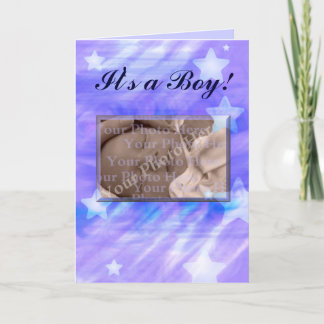 Boy Birth Announcement Card