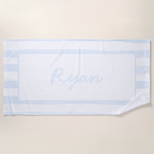 Boy Birthday Beach Club Custom Name Favour Towel