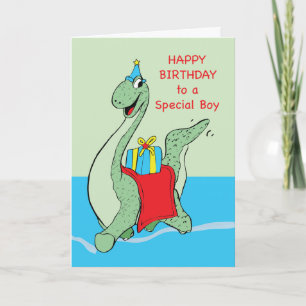 Boy, Birthday Dinosaur Card