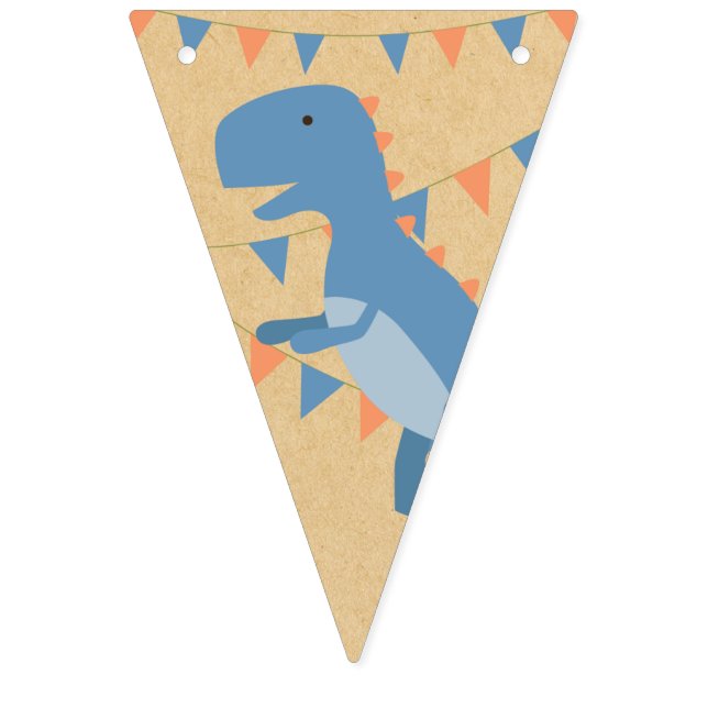 Boy Birthday - Dinosaur Stomp - Party Flags (Sixteenth Flag)