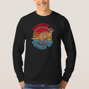 Boy Birthday I Auntie I Parasaurolophus I Family M T-Shirt
