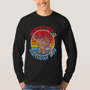 Boy Birthday I Godfather I Stegosaurus I Family Ma T-Shirt
