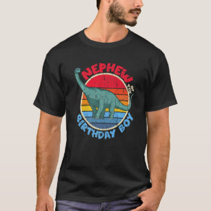 Boy Birthday I Nephew I Brachiosaurus I Family Mat T-Shirt