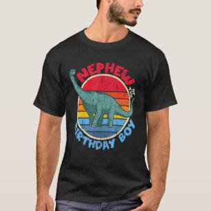 Boy Birthday I Nephew I Brachiosaurus I Family Mat T-Shirt