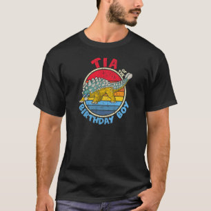 Boy Birthday I Tia I Ankylosaurus I Family Matchin T-Shirt