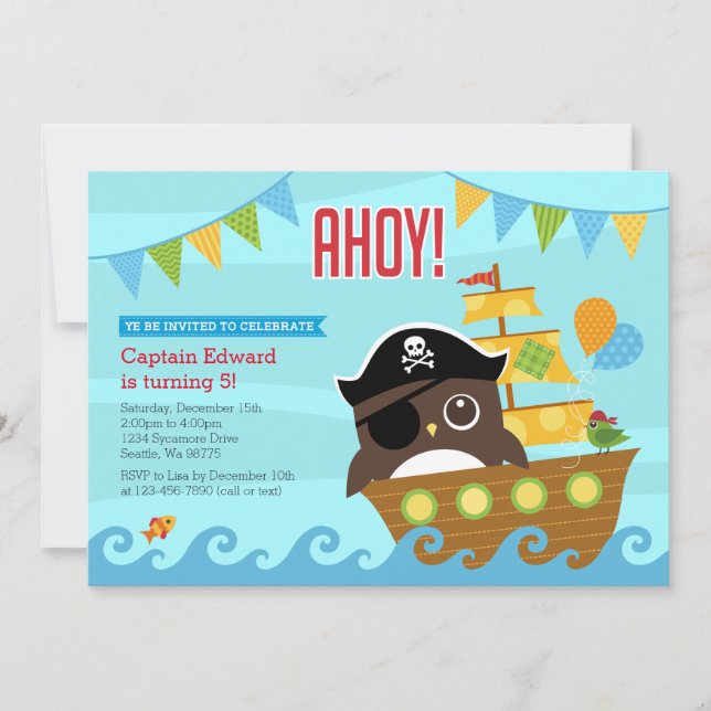 Boy Birthday Invitations (Front)