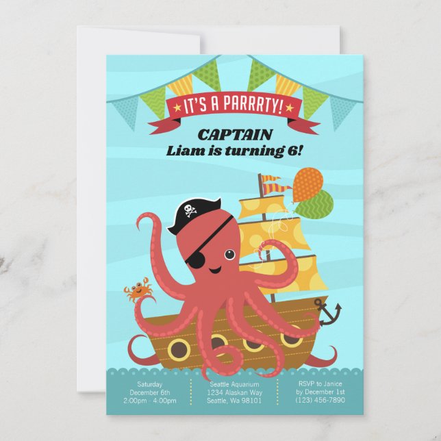 Boy Birthday Invitations (Front)