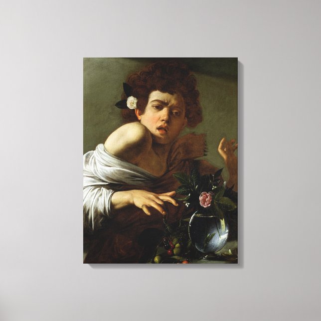 Boy Bitten by a Lizard, c.1595-1600 (oil on canvas (Front)