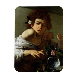 Boy Bitten by a Lizard, c.1595-1600 (oil on canvas Magnet