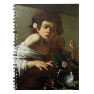 Boy Bitten by a Lizard, c.1595-1600 (oil on canvas Notebook