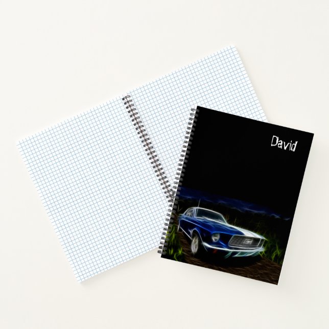 Boy Black Car Themed   Notebook (Inside)