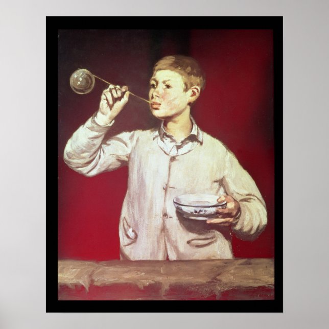 Boy Blowing Bubbles, 1867-69 Poster (Front)
