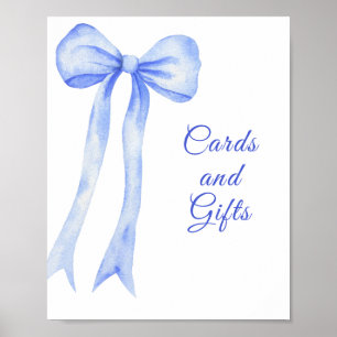 BOY BLUE BOW CARDS AND GIFTS POSTER