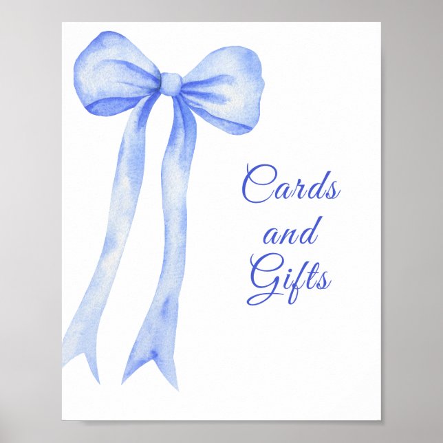 BOY BLUE BOW CARDS AND GIFTS POSTER (Front)