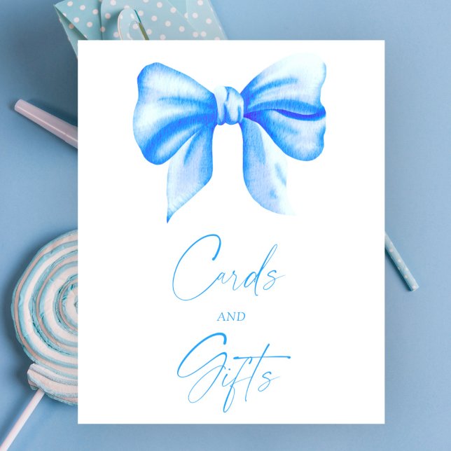 BOY BLUE BOW CARDS AND GIFTS POSTER (Creator Uploaded)