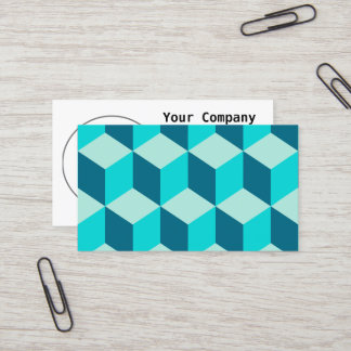 Boy Blue Building Blocks Seamless Pattern Business Card