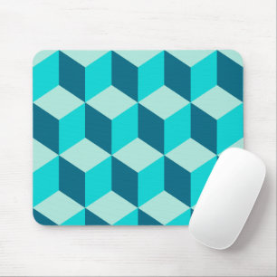 Boy Blue Building Blocks Seamless Pattern Mouse Mat
