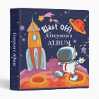 Boy Blue Rocket Ship Photo Album