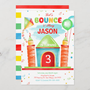 Boy Bounce Invitation
