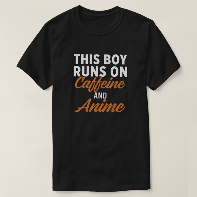 Boy Caffeine Anime Japanese Culture Manga Japan Ot T-Shirt (Design Front)