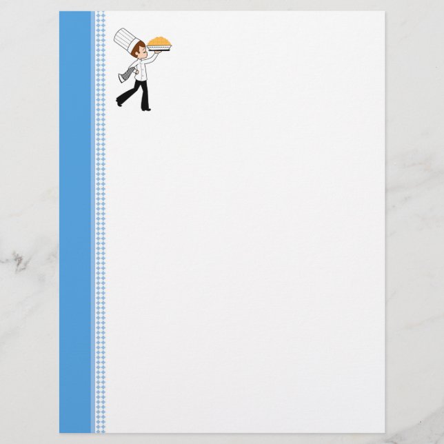 Boy Chef Art Recipe Pages (Front)