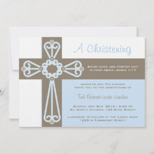 Boy Christening Invitation