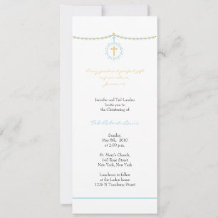 Boy Christening Invitation