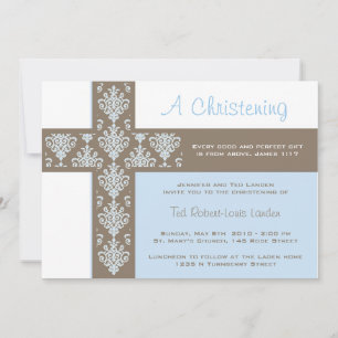 Boy Christening Invitation
