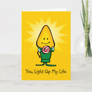 Boy Christmas Light Custom Card