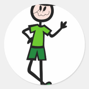 Boy Classic Round Sticker