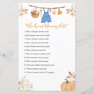 Boy Clothes Pumpkin Autumn Who Know Mummy Best