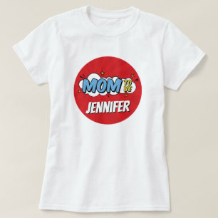 Boy Comic Book Superhero Baby Shower Mum T-Shirt