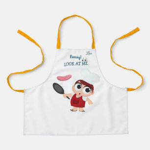 Boy cooking meat Kids Apron