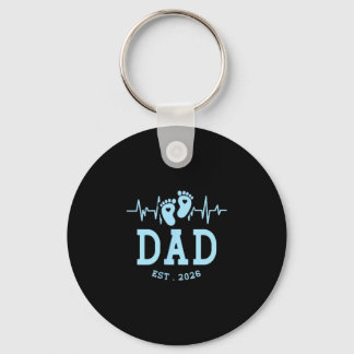 Boy Dad Est 2026 New Daddy Baby Expecting First Fa Key Ring
