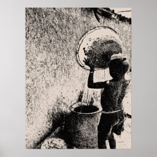 Boy...Daily Water Poster
