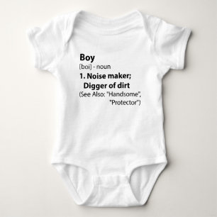 Boy Definition Baby Bodysuit