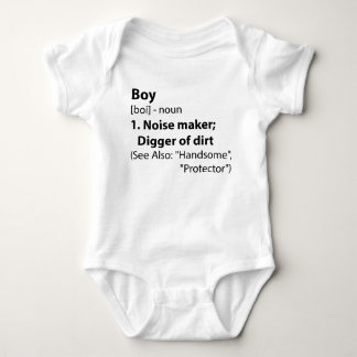 Boy Definition Baby Bodysuit