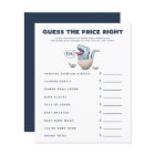 Boy Dinosaur Baby Shower Guess the Price Right